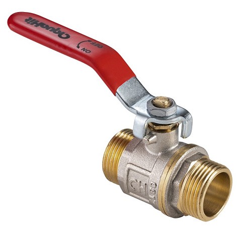 Кран латунный шаровой MVI AquaHit BV.316.04 DN 15 PN 25 рычаг штуцер-штуцер полнопроходной никелированный купить в Нижнем Новгороде | "Проконсим"