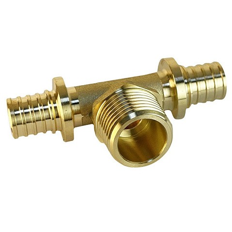 Тройник латунный для PEX труб 16-1/2''-16 PN 16 S-2,2мм под надвижную гильзу Valfex VF.433.AF купить в Нижнем Новгороде | "Проконсим"