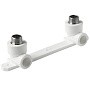 Угольник установочный двойной ПП 25-1/2'' PN 25 с наружной резьбой белый Pro Aqua PA280112P
