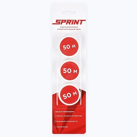Уплотнительная нить Sprint набор катушек 3х50м, блистер купить в Нижнем Новгороде | "Проконсим"