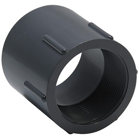 Муфта переходная НПВХ DN 75-2 1/2" PN 16 клеевая с внутренней резьбой черная Aquaviva FTH075G купить в Нижнем Новгороде | "Проконсим"