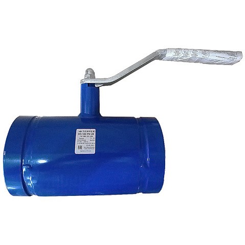 Кран стальной шаровой DN100-80 PN25 240мм муфта-муфта с ручкой Temper купить в Нижнем Новгороде | "Проконсим"