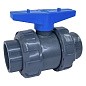 Кран шаровый клеевой НПВХ DN 63 PN 16 уплотнение EPDM/TPV черный Aquaviva AQVBVD63 купить в Нижнем Новгороде | "Проконсим"