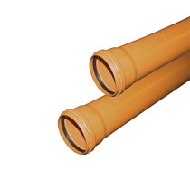  Трубы Valfex DN 110 для наружной канализации рыжие с раструбом  исп. . (930023014) со склада Проконсим в Нижнем Новгороде