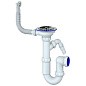 Сифон для мойки Unicorn Y431V, 3 1/2'' х40 без отвода, чаша из нержавеющей стали с отводом для стиральной машины, круглый перелив купить в Нижнем Новгороде | "Проконсим"