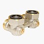 Узел нижнего подключения Vekotrim DN 15 PN 10 угловой двухтрубный20-3/4'' c накидной гайкой, муфта купить в Нижнем Новгороде | "Проконсим"