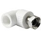 Угольник комбинированный ПП 25-3/4'' PN 25 с накидной гайкой белый Pro Aqua PA29214 купить в Нижнем Новгороде | "Проконсим"