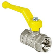 Краны латунные шаровые газовые 11Б27фт1М DN 15-50 PN 25-40 никелированные рычаг муфта-муфта Valfex.271 Standart ГОСТ Р 59553 купить в Нижнем Новгороде | "Проконсим"
