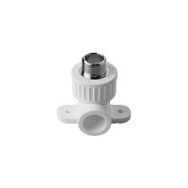  Угольники ПП DN 20-25 PN 25 для смесителя с наружной резьбой белые Valfex  (930024329) со склада Проконсим в Нижнем Новгороде