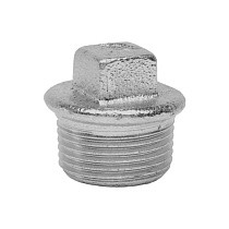 Заглушка чугунная DN 15-50 PN 16 оцинкованная штуцерная Fittex Plus купить в Нижнем Новгороде | "Проконсим"