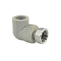  Угольники ПП DN 25-32 PN 25 с накидной гайкой серые Valfex  (930024360) со склада Проконсим в Нижнем Новгороде