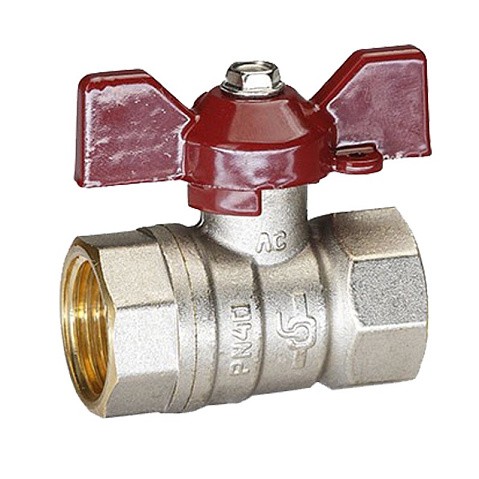 Краны латунные шаровые DN 15-32 PN 40 никелированные бабочка муфта-муфта Temper 88 купить в Нижнем Новгороде | "Проконсим" Краны латунные шаровые DN 15-32 PN 40 никелированные бабочка муфта-муфта Temper 88 купить в Нижнем Новгороде | "Проконсим"