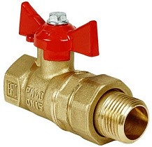 Краны латунные шаровые 11Б27фт1М DN 15-32 PN 40 бабочка-американка Valfex.230 Standart ГОСТ Р 59553 купить в Нижнем Новгороде | "Проконсим"