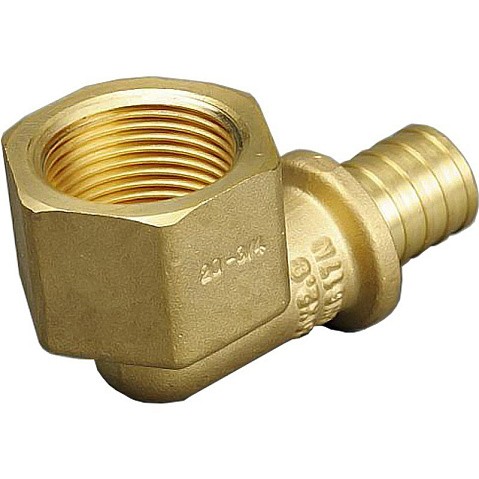 Угольник латунный для PEX труб 16-1/2'' PN 10 под надвижную гильзу с внутренней резьбой ONE PLUS купить в Нижнем Новгороде | "Проконсим"