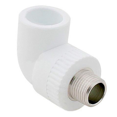 Угольник комбинированный ПП 25-3/4'' PN 25 с наружной резьбой белый РТП 10802 купить в Нижнем Новгороде | "Проконсим"