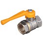 Кран латунный шаровой газовый 11Б27п DN 40 PN 40 никелированный рычаг муфта-муфта БАЗ.А10.0.40.НГ.40.Н купить в Нижнем Новгороде | "Проконсим"