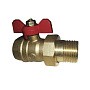 Краны латунные шаровые 11Б27п1 DN 15-32 PN 16 однотипные бабочка американка купить в Нижнем Новгороде | "Проконсим"