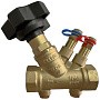 Клапан балансировочный DN 50 PN 16 наклонный латунный с измерительным ниппелем и дренажом Kvs 28,00м3/ч муфта-муфта РИДАН MVT-R 003Z4046R купить в Нижнем Новгороде | "Проконсим"