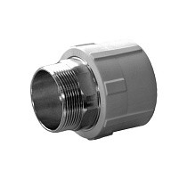 Муфта комбинированная ПП 40-1 1/4'' PN 25 под ключ с наружной резьбой серая купить в Нижнем Новгороде | "Проконсим"