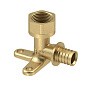 Угольник латунный для PEX труб  16- 1/2''  PN 16  под надвижную гильзу с внутренней резьбой  РосТурПласт купить в Нижнем Новгороде | "Проконсим"