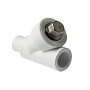 Фильтр сетчатый 45гр. ПП 40 PN 25 муфта-штуцер белый Pro Aqua PA450014