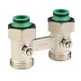 Узел нижнего подключения MVI TR.415.0505 DN 20 PN 10 прямой двухтрубный шаровой затвор 20-3/4'' под евроконус, муфта купить в Нижнем Новгороде | "Проконсим"