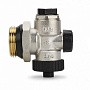 Конечный элемент для коллектора DN 25 PN 10 с ручным воздухоотводчиком и прямым дренажным краном Varmega VM15906