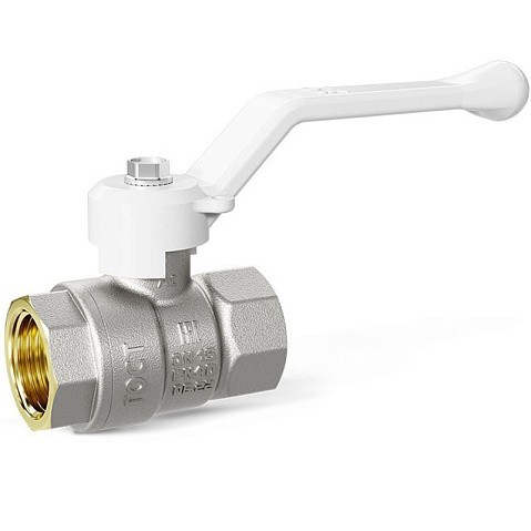 Краны латунные шаровые DN 15-50 PN 25-40 никелированные рычаг белый муфта-муфта LD Pride 47.301 купить в Нижнем Новгороде | "Проконсим"