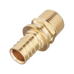  Муфта латунная под надвижную гильзу PEX-НР 16-1/2'' тяжелая MVI SF.620.0404 (922102220) со склада Проконсим в Нижнем Новгороде