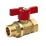 Краны латунные шаровые 11Б27п1 DN 15-25 PN 40 бабочка муфта-штуцер БАЗ Standart купить в Нижнем Новгороде | "Проконсим"