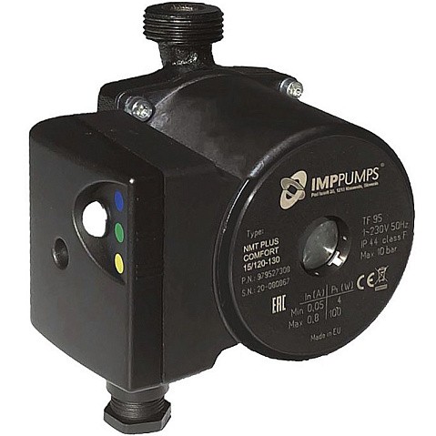 Насос циркуляционный с мокрым ротором NMT PLUS COMFORT INOX 15/90-130 100Вт 1х220В с электронным упр. резьбовой PN10 110C IMP PUMPS купить в Нижнем Новгороде | "Проконсим"