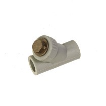 Фильтр сетчатый ПП DN 20-40 PN 25 муфта-муфта серые Valfex  (930024364) со склада Проконсим в Нижнем Новгороде