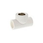 Тройник комбинированный ПП 20-1/2'' PN 25 с внутренней резьбой белый PlasticPro