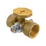 Кран латунный шаровой 11Б18бк(ф)2 DN 15 PN 16 под манометр G1/2''хG1/2'' с контрольным фланцем муфта-муфта без рычага Пензапромарматура купить в Нижнем Новгороде | "Проконсим"