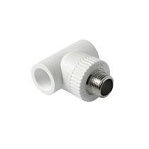 Тройники ПП DN 20-32 PN 25 комбинированные с наружной резьбой белые Pro Aqua купить в Нижнем Новгороде | "Проконсим"