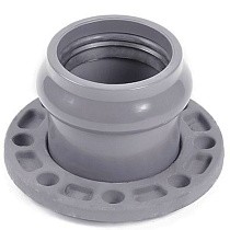  Патрубки НПВХ раструбные SDR26 DN 90-315 PN 10 с металлическим фланецем Хемкор со склада Проконсим в Нижнем Новгороде