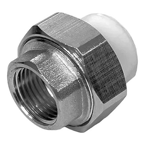 Муфта комбинированная ПП 75-21/2'' PN 25 разъёмная с внутренней резьбой белая РТП 22675 купить в Нижнем Новгороде | "Проконсим"