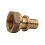 Муфта латунная для PEX труб  25-3/4''  PN 16  под надвижную гильзу с накидной гайкой  РосТурПласт купить в Нижнем Новгороде | "Проконсим"