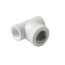 Тройник установочный ПП 20-1/2'' PN 25 с внутренней резьбой белый Pro Aqua PA13912 купить в Нижнем Новгороде | "Проконсим"