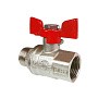 Кран латунный шаровой Valfex Premium.218.NB1 усиленный Н 11Б27фт1М DN 15 PN 63 никелированный муфта-штуцер бабочка купить в Нижнем Новгороде | "Проконсим"
