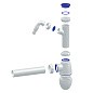 Сифон для мойки Unicorn В510V, 40х40 прямой отвод, 1 1/2'' х40 с отводом для стиральной машины преходник 40х32 купить в Нижнем Новгороде | "Проконсим"