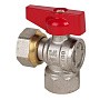 Краны латунные шаровые угловой DN 15-20 PN 40 никелированные бабочка муфта-накидная гайка MVI BV.532 купить в Нижнем Новгороде | "Проконсим"