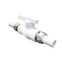 Кран шаровой полнопроходной VALFEX 25 PN 25 с двусторонним разъемным соединением белый