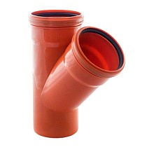  Тройник ПП для наружной канализациии косой РТП равнопроходной  (274200761) со склада Проконсим в Нижнем Новгороде