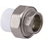 Муфта комбинированная ПП 20-3/4'' PN 25 разъёмная с внутренней резьбой белая PlasticPro