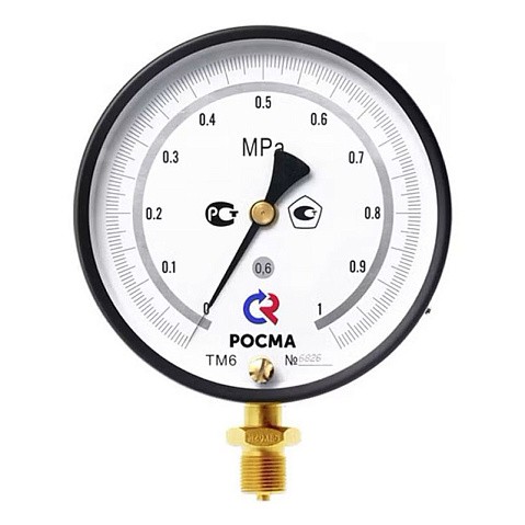 Манометр Росма ТМ-610 РМТИ.00 точных измерений, 150мм, 0-0.16МПа, резьба M20x1,5 радиальный, класс точности 0.6 купить в Нижнем Новгороде | "Проконсим" Манометр Росма ТМ-610 РМТИ.00 точных измерений, 150мм, 0-0.16МПа, резьба M20x1,5 радиальный, класс точности 0.6 купить в Нижнем Новгороде | "Проконсим"