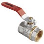 Кран латунный шаровой MVI AquaHit BV.311.04 DN 50 PN 25 рычаг муфта-муфта полнопроходной никелированный купить в Нижнем Новгороде | "Проконсим"