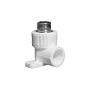 Угольник установочный ПП 25-1/2'' PN 25 с наружной резьбой белый PlasticPro