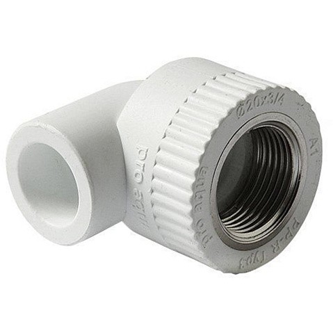 Угольник комбинированный ПП 20-1/2'' PN 25 с внутренней резьбой белый Pro Aqua PA26008P купить в Нижнем Новгороде | "Проконсим"