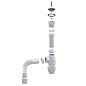 Сифон для мойки Unicorn В220, 40х50 гибкий отвод, 1 1/2'' х40 чаша из нержавеющей стали купить в Нижнем Новгороде | "Проконсим"